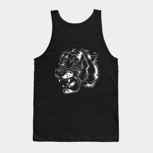 Tiger Tattoo B&W Tank Top